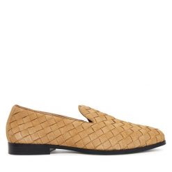 Półbuty Aldo. Brązowe eleganckie półbuty męskie Aldo, wizytowe, bez obcasa, bez zapięcia. Za 419.99 zł.