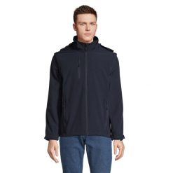 Kurtka Soft Shell Dla Dorosłych Unisex Falcon 3 W 1. Niebieskie kurtki męskie SOL'S, m, bez wzorów, sportowe, bez ramiączek, bez kaptura. Za 490.99 zł.
