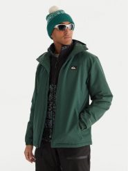 Quiksilver Kurtka przejściowa Overcast 3K EQYJK04202 Zielony Regular Fit. Zielone kurtki męskie Quiksilver, m, bez wzorów, z syntetyku, bez ramiączek, bez kaptura. Za 649.99 zł.