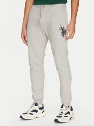 U.S. Polo Assn. Spodnie dresowe MUP2038 Szary Regular Fit. Szare spodnie dresowe męskie U.S. Polo Assn., bez wzorów, z bawełny. Za 149.99 zł.