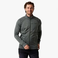 Bluza polarowa rozpinana turystyka męska Swedemount Lofoten Midlayer Full Zip. Zielone bluzy rozpinane męskie SWEDEMOUNT, na zimę, m, bez wzorów, z polaru, sportowe, bez ramiączek, bez kaptura. W wyprzedaży za 185.00 zł.