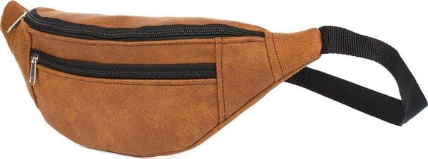 Beltimore Męska saszetka biodrówka nerka na pas regulowana koniakowa F49. Saszetki męskie Beltimore, bez wzorów. Za 45.00 zł.