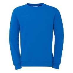 Bluza Uhlsport Essential. Niebieskie bluzy bez kaptura męskie Uhlsport, bez wzorów, prążkowane, bez kaptura. Za 212.50 zł.