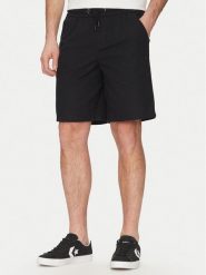 Blend Szorty materiałowe 20718409 Czarny Regular Fit. Czarne szorty męskie Blend, bez wzorów, ze lnu. Za 109.99 zł.