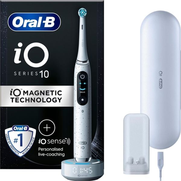 Szczoteczka Oral-B iO Series 10 Eclipse Gold Special Edition Biały. Białe szczoteczki elektryczne ORAL-B. Za 1,447.72 zł.