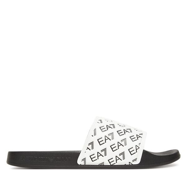 Klapki EA7 Emporio Armani. Białe klapki i japonki męskie EA7 Emporio Armani, bez wzorów. Za 249.99 zł.