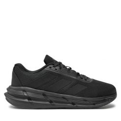 Buty do biegania adidas. Czarne buty do biegania męskie ADIDAS, bez wzorów, bez zapięcia, do biegania. Za 299.99 zł.