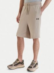 Under Armour Szorty sportowe UA Rival Lightweight 6009345 Beżowy Regular Fit. Brązowe szorty sportowe męskie Under Armour, bez wzorów, z bawełny, sportowe. Za 189.99 zł.