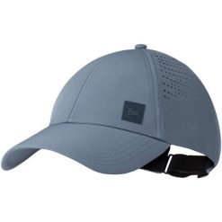 Czapka z daszkiem Summit Cap Stone Blue UPF 50. Niebieskie czapki męskie Buff, bez wzorów, z materiału, sportowe. Za 139.90 zł.