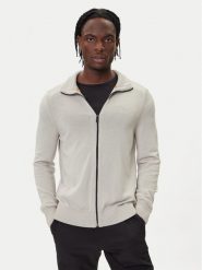 BOSS Sweter Avac_FZ 50501750 Beżowy Regular Fit. Brązowe kardigany męskie Boss, m, bez wzorów, z syntetyku, bez ramiączek. Za 589.99 zł.