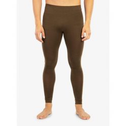Legginsy termoaktywne męskie Brubeck Ranger Wool. Brązowe bielizna termoaktywna męska Brubeck, m, bez wzorów, bez ramiączek. Za 302.99 zł.