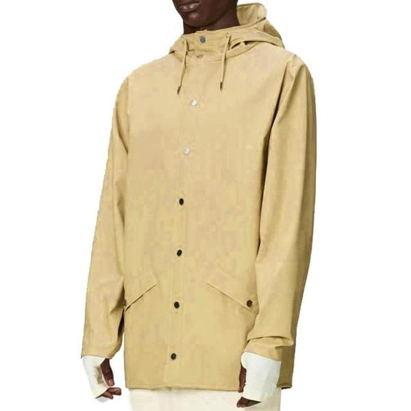 Kurtka RAINS JACKET V3 Jasnobrązowy. Brązowe kurtki męskie Rains, bez wzorów, z syntetyku, bez ramiączek, bez kaptura. Za 331.99 zł.
