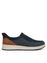 Bugatti Półbuty 335-AFB6A-5000 Granatowy. Niebieskie codzienne półbuty męskie Bugatti, bez wzorów, z materiału, bez obcasa, bez zapięcia. Za 289.99 zł.