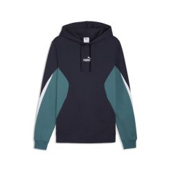 Męska bluza z kapturem Essentials z blokami kolorów PUMA. Niebieskie bluzy nierozpinane męskie Puma, m, bez wzorów, z kapturem. Za 279.00 zł.