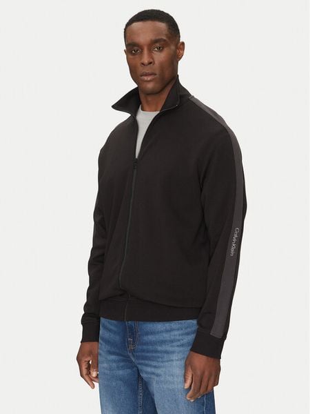 Calvin Klein Jeans Bluza Logo Tape J30J327244 Czarny Regular Fit. Czarne bluzy rozpinane męskie Calvin Klein Jeans, l, bez wzorów, z bawełny, bez ramiączek, bez kaptura. Za 279.99 zł.