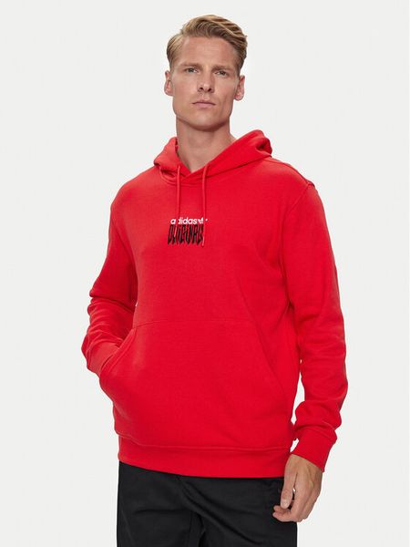 Adidas Bluza Graphic IZ4835 Czerwony Loose Fit. Czerwone bluzy nierozpinane męskie ADIDAS, m, bez wzorów, z bawełny, bez ramiączek, bez kaptura. Za 219.99 zł.