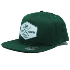 Czapka Trucker – Płaski daszek – Snapback / Dorośli (Butelkowa zieleń). Zielone czapki męskie SURF MONKEY, bez wzorów, z bawełny, sportowe. Za 139.95 zł.