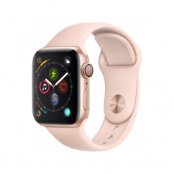 APPLE Watch Series 4 GPS Cellular, 40mm koperta w kolorze złotym z paskiem sportowym w kolorze piaskowego różu. Krokomierze Apple. Za 2,348.00 zł.