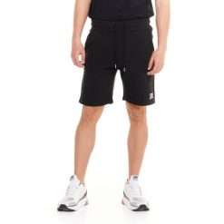 Bluza z bawełna z kieszenie na siłownia na czas wolny. Czarne szorty sportowe męskie LEONE 1947 APPAREL, bez wzorów, z bawełny, sportowe. W wyprzedaży za 95.23 zł.