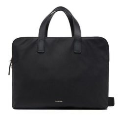 Torba na laptopa Calvin Klein. Czarne torby na laptopa męskie Calvin Klein, bez wzorów, małe. Za 419.99 zł.