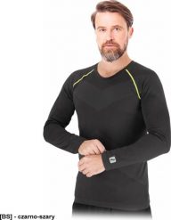 Reis GRAVIN-LS - Koszulka termoaktywna, męska dzianina: 61% nylon, 39% poliester 168 g/m2 M. Bielizna termoaktywna męska Reis, m, bez wzorów, z dzianiny, bez ramiączek. Za 54.17 zł.