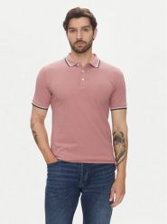 Lindbergh Polo 30-404010 Różowy Relaxed Fit. Czerwone koszulki polo męskie Lindbergh, m, bez wzorów, z bawełny, bez kołnierzyka, bez ramiączek. Za 89.99 zł.