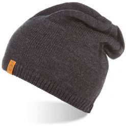 Ciepła czapka zimowa z polarem męska beanie CZ2-DGR. Czapki męskie Brødrene, na zimę, bez wzorów, z polaru. Za 90.28 zł.