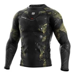 Koszulka sportowa męska Rashguard do MMA EXTREME HOBBY IRON FORCE. Brązowe bielizna termoaktywna męska EXTREME HOBBY, m, bez wzorów, z bawełny, bez ramiączek, na fitness i siłownię. Za 209.00 zł.