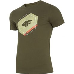 T-shirt męski TSM010 - khaki. T-shirty męskie marki 4f. Za 49.99 zł.