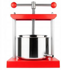 PRASA METALOWA 3L Wyciskarka Ręczna do Owoców Soków Jabłek Winogron. Sokowirówki i wyciskarki do soków Bimberek. Za 249.99 zł.