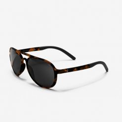 Okulary przeciwsłoneczne kat. 3 MH 120A. Brązowe okulary przeciwsłoneczne męskie Decathlon, bez wzorów, z materiału, sportowe, szklane. Za 69.99 zł.