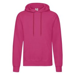 Męska Klasyczna Bluza Z Kapturem. Czerwone bluzy nierozpinane męskie Fruit of the Loom, m, bez wzorów, z kapturem. Za 81.99 zł.