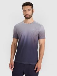 4F Koszulka treningowa szybkoschnąca męska - czarna S. Czarne t-shirty sportowe męskie 4f, m, bez wzorów, z elastanu, klasyczne, bez ramiączek. Za 119.99 zł.