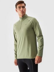 4F Bielizna termiczna drapana (góra) męska - oliwkowa/khaki XXL. Brązowa bielizna termoaktywna męska 4f, m, bez wzorów, z dzianiny, bez ramiączek. W wyprzedaży za 129.99 zł.