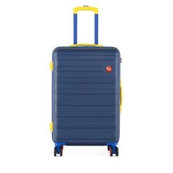 Walizka średnia Semi Line. Niebieskie walizki męskie Semi-line, bez wzorów, średnie. Za 239.99 zł.