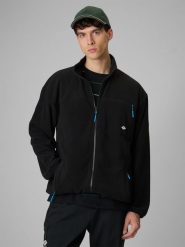 4F Polar relaxed ze stójką męski - czarny XL. Czarne bluzy z polaru męskie 4f, m, bez wzorów, z polaru, sportowe, bez ramiączek, bez kaptura. Za 189.99 zł.