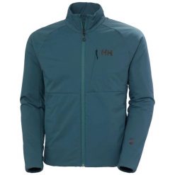 Kurtka turystyczna Helly Hansen Odin Stretch. Niebieskie kurtki męskie Helly Hansen, m, bez wzorów, bez ramiączek, bez kaptura. W wyprzedaży za 989.35 zł.