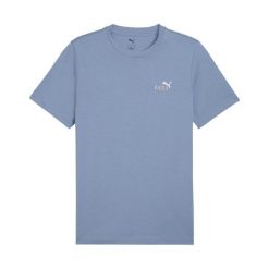 Koszulka z małym logo Puma N° 1 Essentials. Niebieskie t-shirty sportowe męskie Puma, m, bez wzorów, z bawełny, sportowe, bez ramiączek. Za 72.00 zł.