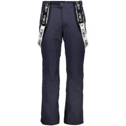 Spodnie męskie narciarskie CMP 3W04467. Niebieskie spodnie narciarskie i snowboardowe męskie CMP, bez wzorów, narciarskie. Za 689.99 zł.