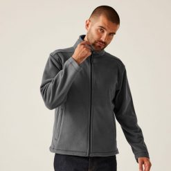 Polar roboczy męski Micro Full Zip. Szare bluzy z polaru męskie Regatta, m, bez wzorów, z polaru, biznesowe, bez ramiączek, bez kaptura. Za 176.00 zł.