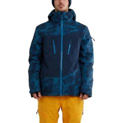 Kurtka narciarska męska Privet Jacket. Niebieskie kurtki narciarskie i snowboardowe męskie Fundango, na zimę, m, bez wzorów, bez kaptura, narciarskie. W wyprzedaży za 639.00 zł.