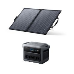 Zestaw stacja zasilania Anker C1000X Gen 2 z bifacjalny panelem solarnym PS100. Szare powerbanki Anker. W wyprzedaży za 4,080.75 zł.