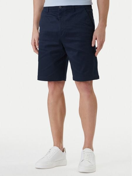 Calvin Klein Szorty materiałowe LV04LB600G Granatowy Regular Fit. Niebieskie szorty męskie Calvin Klein, bez wzorów, z bawełny. Za 329.99 zł.