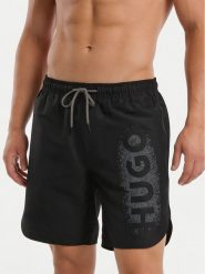 HUGO Szorty kąpielowe Spray 50561096 Czarny Regular Fit. Czarne kąpielówki męskie Hugo, m, bez wzorów, z syntetyku. Za 299.99 zł.