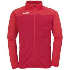 Bluza Kempa Prime Poly Jacket. Czerwone bluzy nierozpinane męskie Kempa, bez wzorów, sportowe, bez ramiączek, bez kaptura. W wyprzedaży za 169.50 zł.