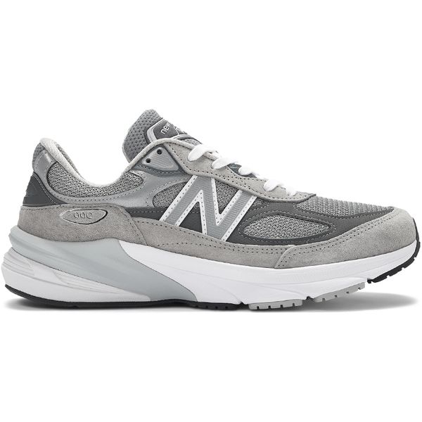 Buty męskie New Balance M990GL6 – szare. Szare buty do biegania męskie New Balance, bez wzorów, z dresówki, bez zapięcia, do biegania. Za 1,099.99 zł.