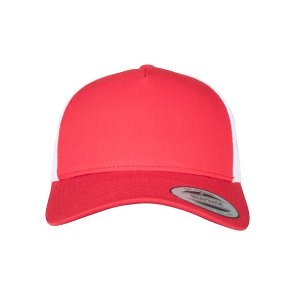 Czapka Flexfit 5-panel retro 2-tone. Białe czapki męskie FLEXFIT, bez wzorów, retro. W wyprzedaży za 41.00 zł.