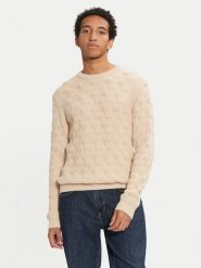 Selected Homme Sweter 16094503 Beżowy Regular Fit. Brązowe kardigany męskie Selected Homme, m, bez wzorów, z bawełny, bez ramiączek. Za 189.99 zł.