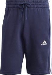 Spodenki męskie adidas Essentials Fleece 3-Stripes Shorts granatowe IJ6484 XL. Szorty sportowe męskie ADIDAS, bez wzorów, sportowe. Za 255.67 zł.