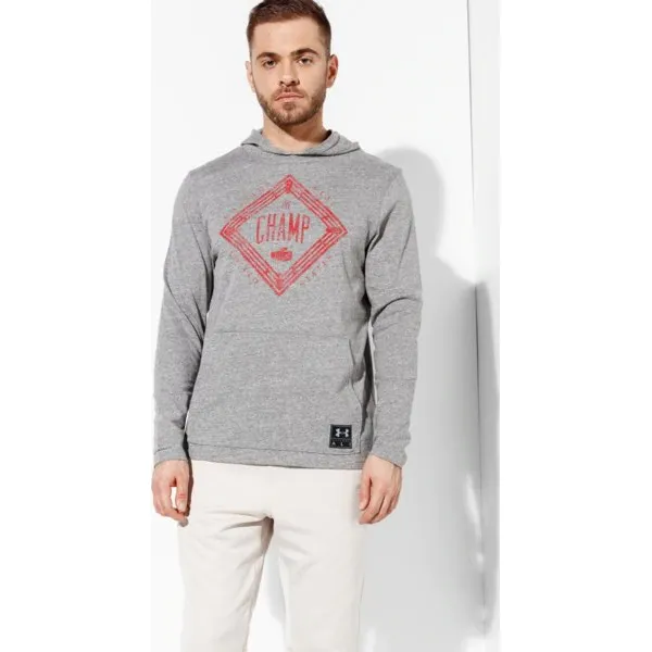 Under Armour Bluza Icons Of Wi Ll Clay Tr , szary, rozmiar M. Szare bluzy nierozpinane męskie Under Armour, m, bez wzorów, z bawełny, bez ramiączek, bez kaptura. W wyprzedaży za 99.99 zł.